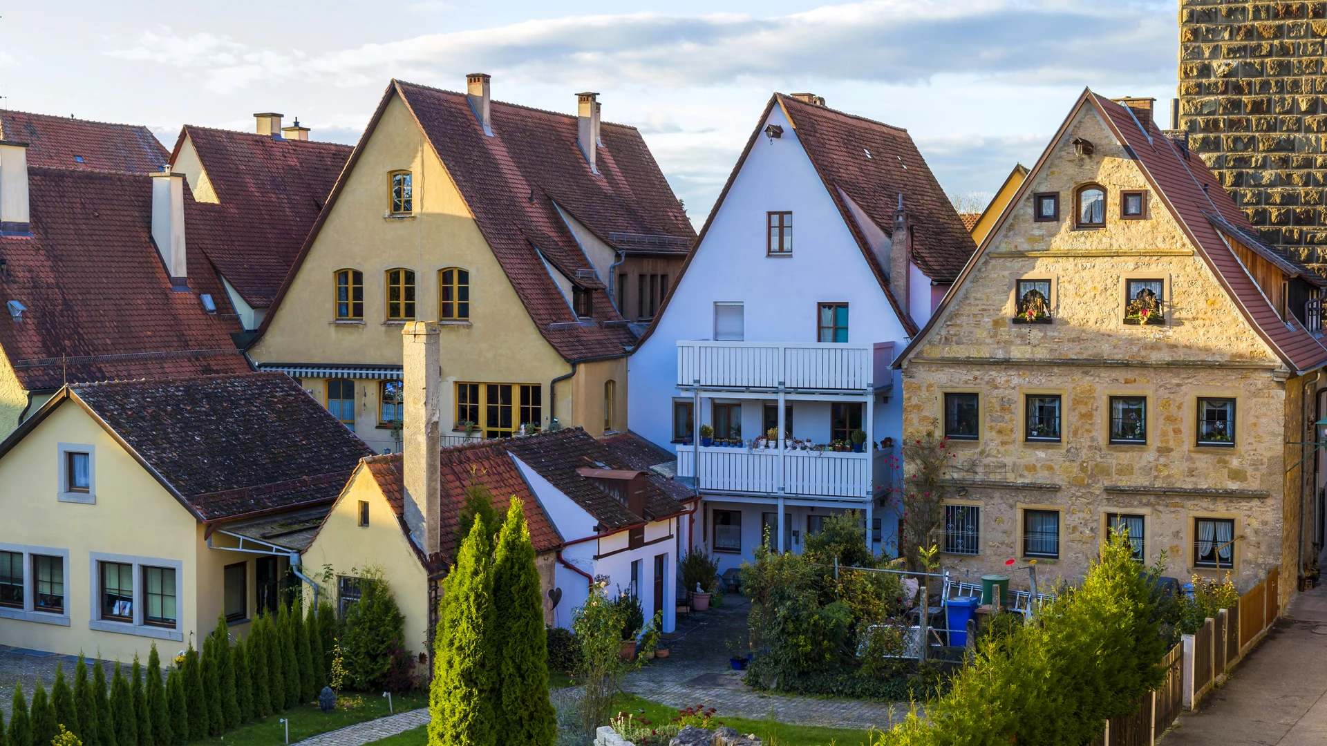 Malerische Altbauhäuser